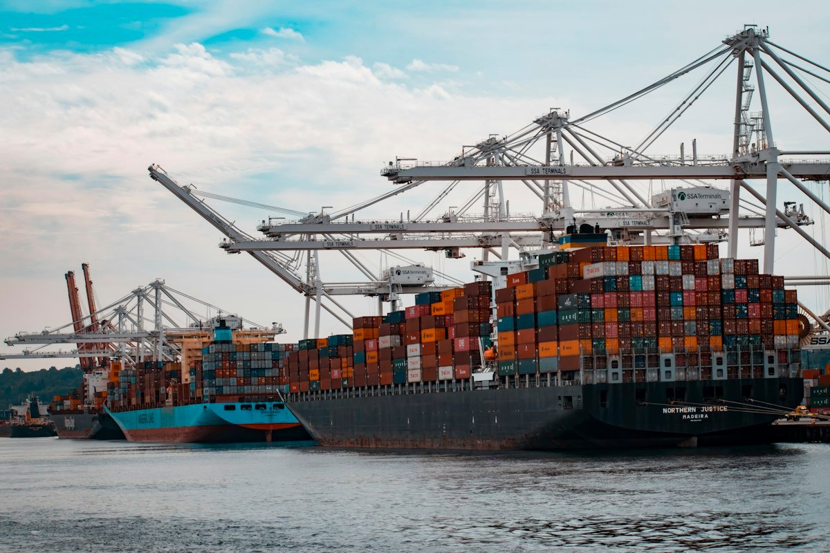 Ocean and sea container freight forwarding
